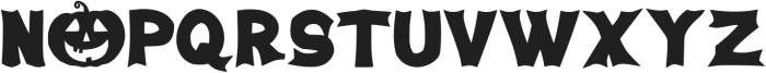 Halloween Pumpkin Regular ttf (400) Font UPPERCASE