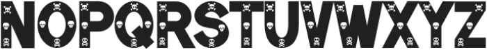 Halloween Skull Regular otf (400) Font UPPERCASE