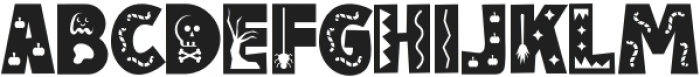 Halloween Time Regular otf (400) Font LOWERCASE