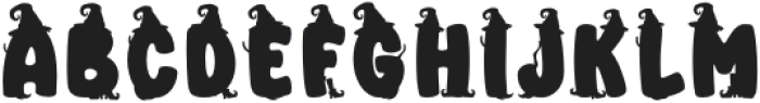 Halloween Witch Regular otf (400) Font UPPERCASE