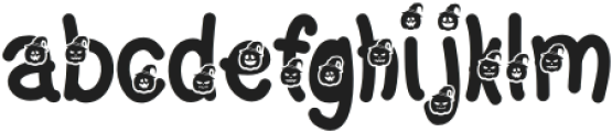 HalloweenPumpkin Regular otf (400) Font LOWERCASE