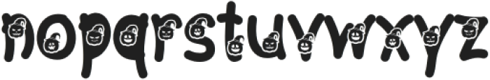 HalloweenPumpkin Regular otf (400) Font LOWERCASE