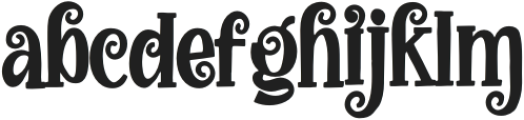 HalloweenSunday-Regular otf (400) Font LOWERCASE