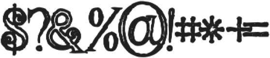 Hallowen Bold Inline Grunge otf (700) Font OTHER CHARS