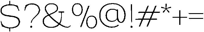 Halmera Thornwood Thin otf (100) Font OTHER CHARS