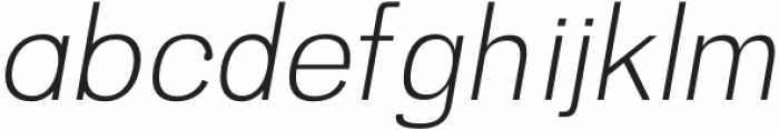 Halton-Light Italic otf (300) Font LOWERCASE