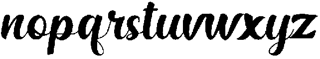 Hamburg otf (400) Font LOWERCASE