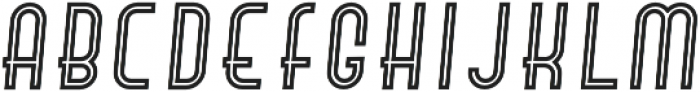 Hamburger Hop Inline Italic otf (400) Font UPPERCASE