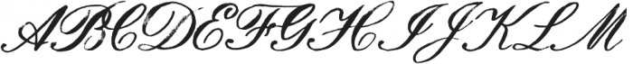 Hamilton Script Painted Regular otf (400) Font UPPERCASE