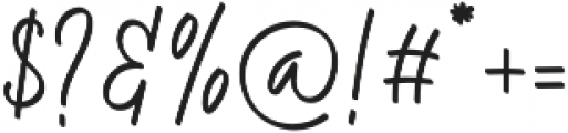 Hamilton Signature otf (400) Font OTHER CHARS
