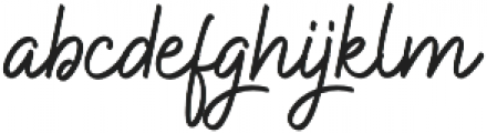 Hamilton Signature otf (400) Font LOWERCASE