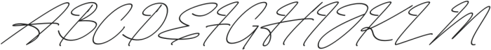 Hamiltton Signature Italic otf (400) Font UPPERCASE