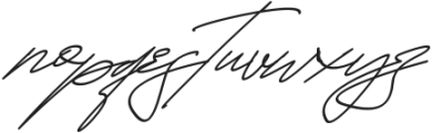 Hamiltton Signature Italic otf (400) Font LOWERCASE