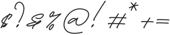 Hamiltton Signature Regular otf (400) Font OTHER CHARS