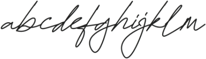 Hamiltton Signature Regular otf (400) Font LOWERCASE