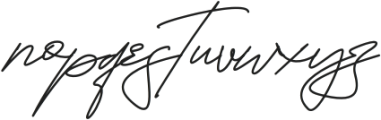 Hamiltton Signature Regular otf (400) Font LOWERCASE