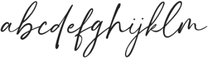 Hamiston Signature otf (400) Font LOWERCASE