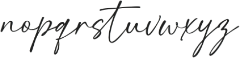 Hamiston Signature otf (400) Font LOWERCASE