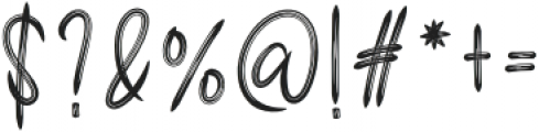 Hamster Signature Regular otf (400) Font OTHER CHARS