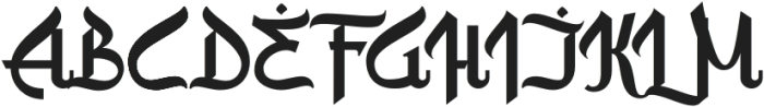 Hamzah otf (400) Font UPPERCASE