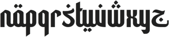 Hamzah otf (400) Font LOWERCASE