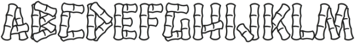 HanaleiPro-Regular otf (400) Font UPPERCASE