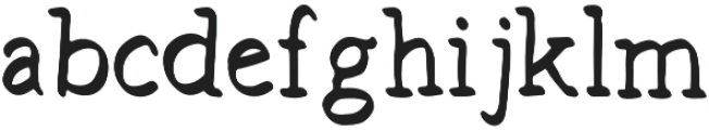 Hand Brush Serif Bold otf (700) Font LOWERCASE