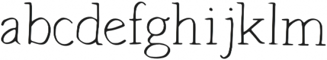 Hand Brush Serif Light otf (300) Font LOWERCASE
