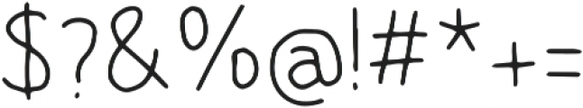 Hand Condensed Sans Regular otf (400) Font OTHER CHARS