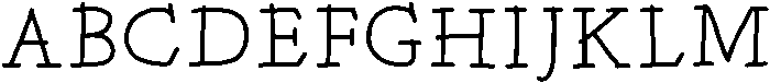 Hand Serif Regular otf (400) Font UPPERCASE