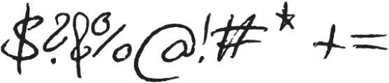 Hand Writing of Janina Dark otf (400) Font OTHER CHARS