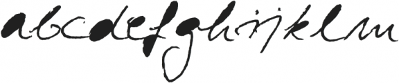 Hand Writing of Janina Dark otf (400) Font LOWERCASE