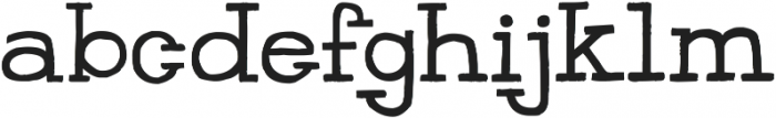 HandSlab-Regular ttf (400) Font LOWERCASE