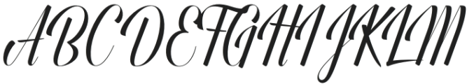 Handbridge Regular otf (400) Font UPPERCASE