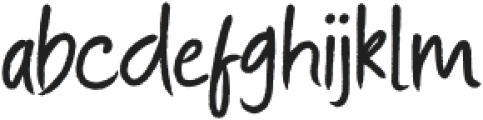 Handbrush Bright Script otf (400) Font LOWERCASE