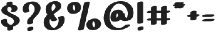 Handcraft Awesome Regular otf (400) Font OTHER CHARS