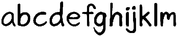 Handfree Sunday Regular otf (400) Font LOWERCASE