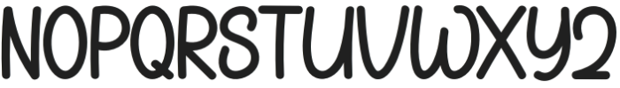 Handful Summer Regular otf (400) Font UPPERCASE