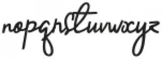 Handletter Signature Regular otf (400) Font LOWERCASE