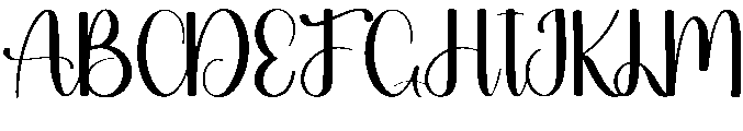 Handmade Calligraphy Regular otf (400) Font UPPERCASE