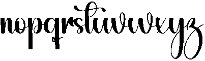Handmade Calligraphy Regular otf (400) Font LOWERCASE