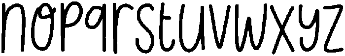 Handmade Regular otf (400) Font LOWERCASE