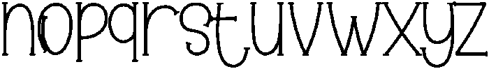 Handmade Regular otf (400) Font LOWERCASE