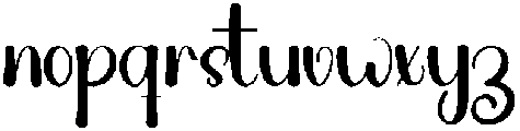 Handmade Regular otf (400) Font LOWERCASE