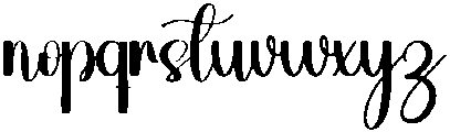 Handmade Regular otf (400) Font LOWERCASE