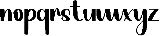 Handmade Regular otf (400) Font LOWERCASE