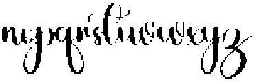 Handmade Regular otf (400) Font LOWERCASE