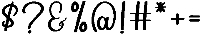 Handmade Regular otf (400) Font OTHER CHARS