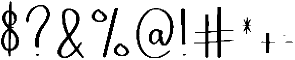 Handmade Regular otf (400) Font OTHER CHARS