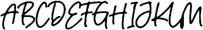 Handmade Regular otf (400) Font UPPERCASE